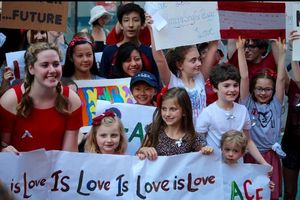 Young people from the Broadway community sing John Lennon's 'Imagine' for peace @ BroadwayWorld Young people from the Broadway community sing John Lennon's 'Imagine' for peace Photo